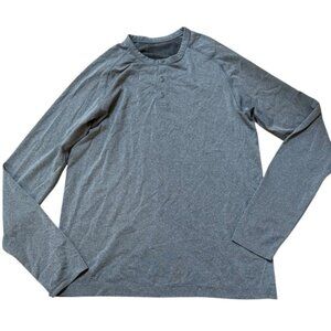 Lululemon Men Gray Long Sleeve Shirt Size Medium